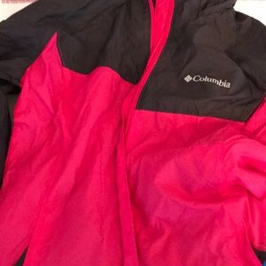 Two toned Columbia fleece windbreaker